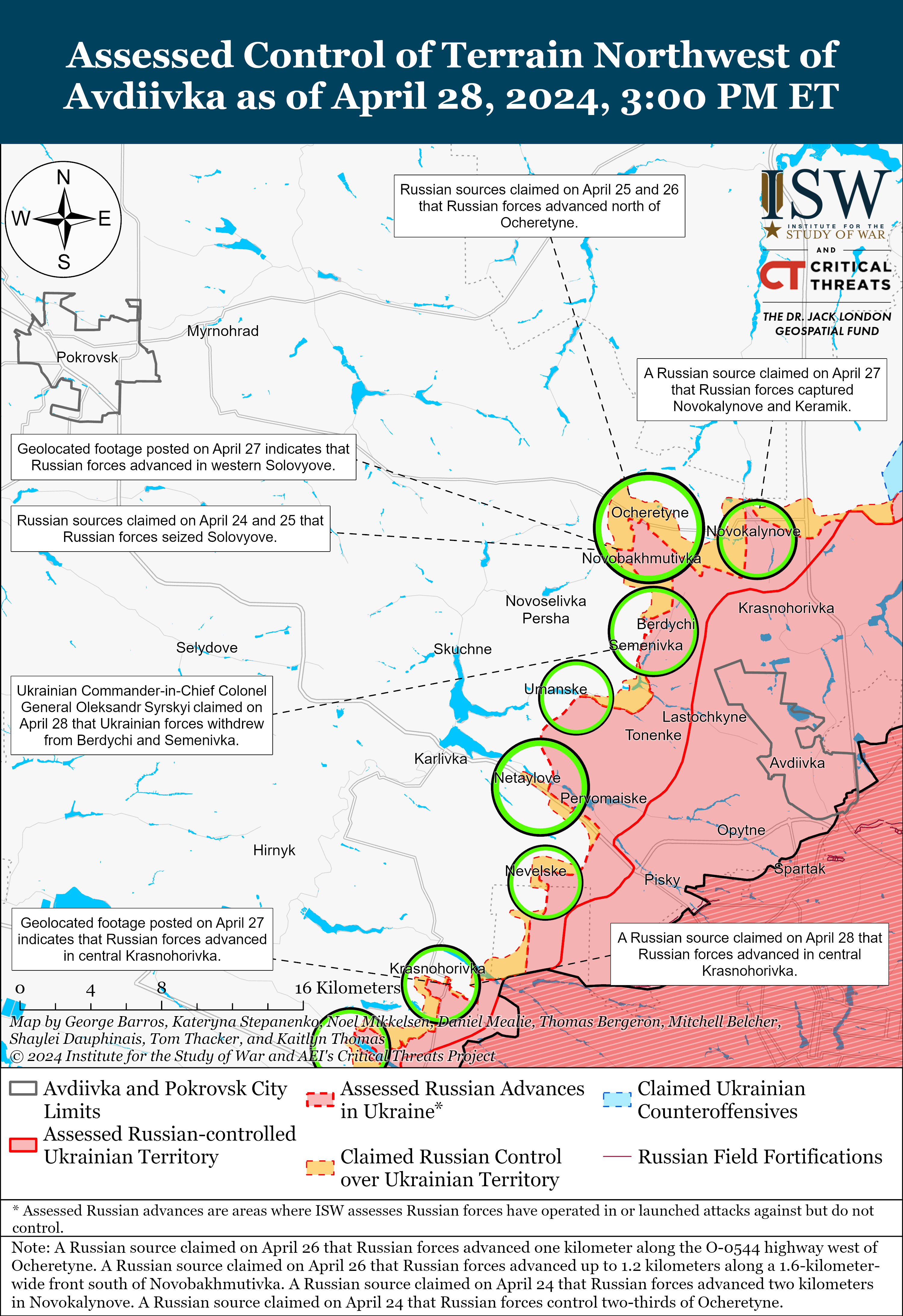 Russian Offensive Campaign Assessment, April 28, 2024 | Institute For ...